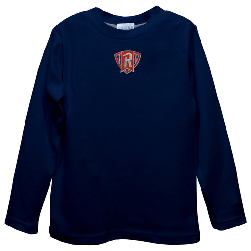 Radford University Highlanders Embroidered Navy Long Sleeve Boys Tee Shirt