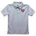 Radford University Highlanders Embroidered Gray Short Sleeve Polo Box Shirt