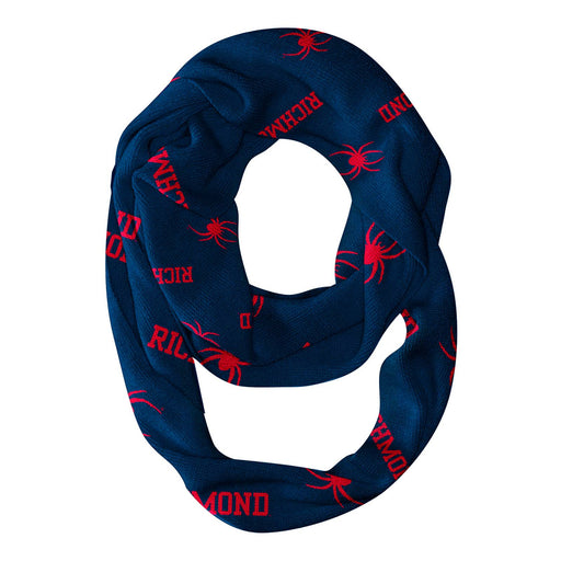 Richmond Spiders Vive La Fete Repeat Logo Game Day Collegiate Women Light Weight Ultra Soft Infinity Scarf
