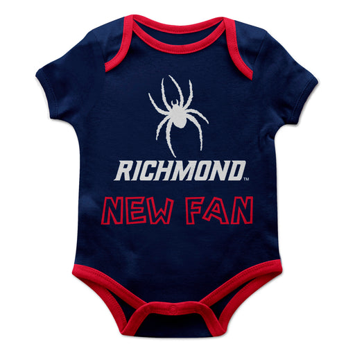 Richmond Spiders Vive La Fete Infant Game Day Blue Short Sleeve Onesie New Fan Logo and Mascot Bodysuit