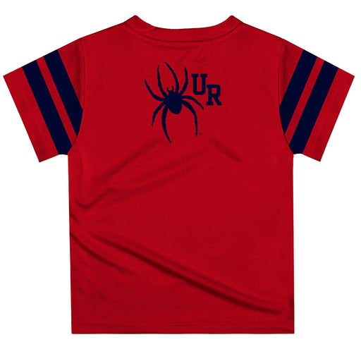 Richmond Spiders Vive La Fete Boys Game Day Red Short Sleeve Tee with Stripes on Sleeves - Vive La Fête - Online Apparel Store