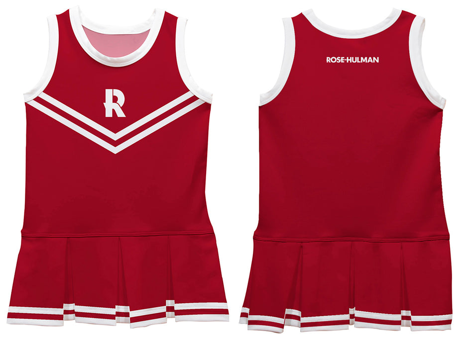 Rose Hulman Fightin' Engineers Vive La Fete Game Day Maroon Sleeveless Youth Cheerleader Dress - Vive La Fête - Online Apparel Store