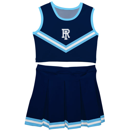 Rhode Island Rams Vive La Fete Game Day Navy Sleeveless Cheerleader Set