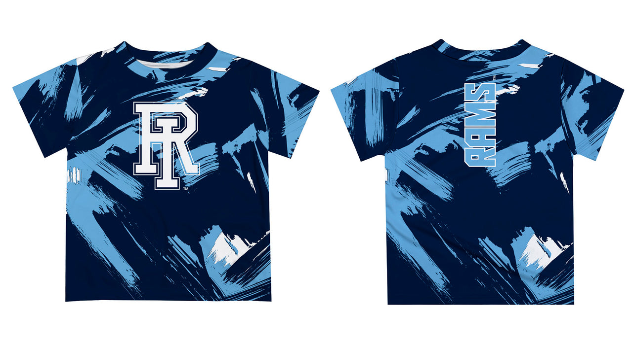 Rhode Island Rams Vive La Fete Boys Game Day Navy Short Sleeve Tee Paint Brush - Vive La Fête - Online Apparel Store