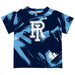 Rhode Island Rams Vive La Fete Boys Game Day Navy Short Sleeve Tee Paint Brush
