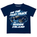 Rhode Island Rams Vive La Fete Fast Track Boys Game Day Navy Short Sleeve Tee