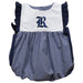 Rice University Owls Embroidered Navy Gingham Bubble