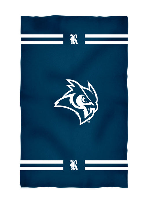 Rice Owls Vive La Fete Game Day Absorbent Premium Blue Beach Bath Towel 31 x 51 Logo and Stripes