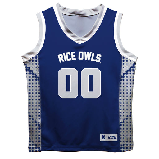 Rice University Owls Vive La Fete Game Day Blue Boys Fashion Basketball Top