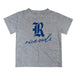 Rice University Owls Vive La Fete Script V1 Heather Gray Short Sleeve Tee Shirt