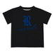 Rice University Owls Vive La Fete Script V1 Black Short Sleeve Tee Shirt