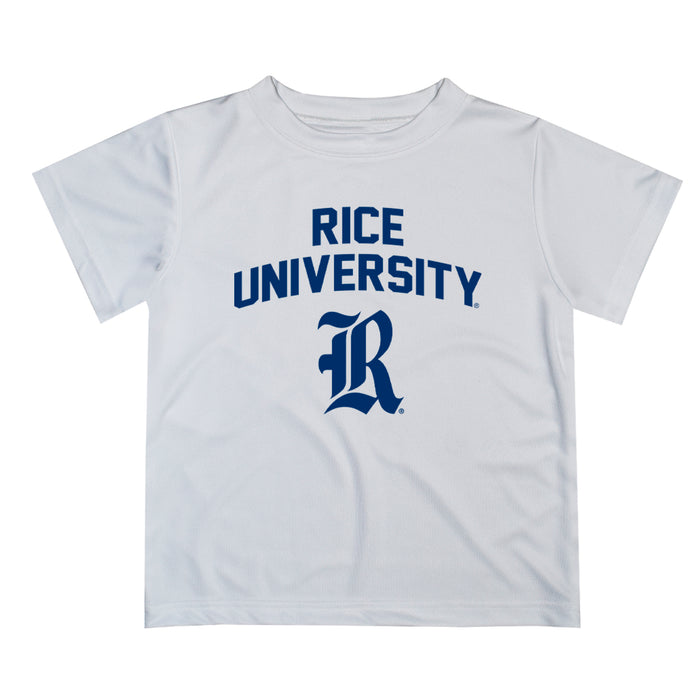 Rice University Owls Vive La Fete Boys Game Day V2 White Short Sleeve Tee Shirt