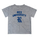 Rice University Owls Vive La Fete Boys Game Day V2 Heather Gray Short Sleeve Tee Shirt