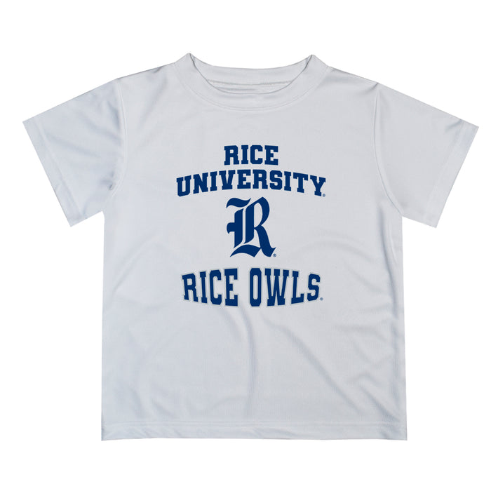 Rice University Owls Vive La Fete Boys Game Day V3 White Short Sleeve Tee Shirt
