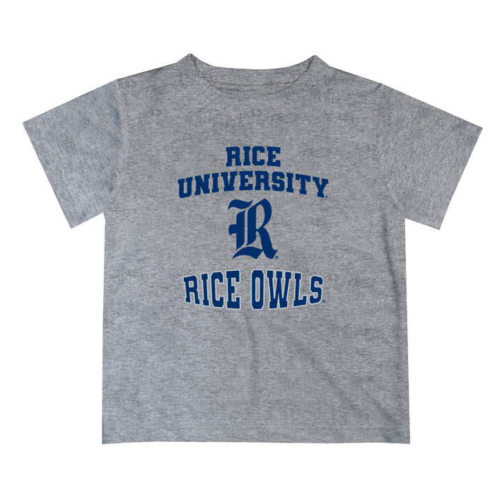 Rice University Owls Vive La Fete Boys Game Day V3 Heather Gray Short Sleeve Tee Shirt