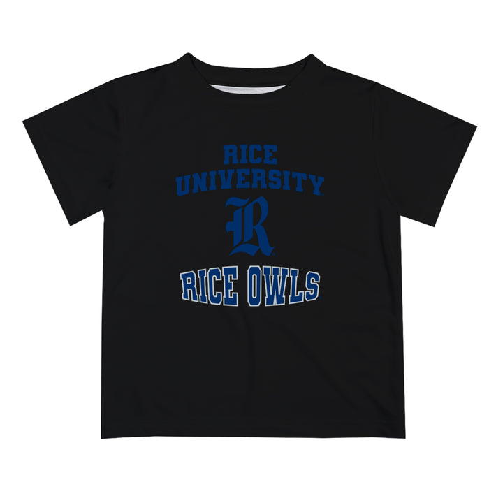 Rice University Owls Vive La Fete Boys Game Day V3 Black Short Sleeve Tee Shirt