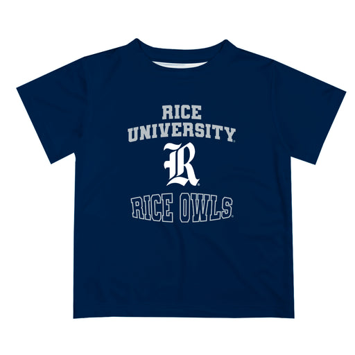 Rice University Owls Vive La Fete Boys Game Day V3 Blue Short Sleeve Tee Shirt