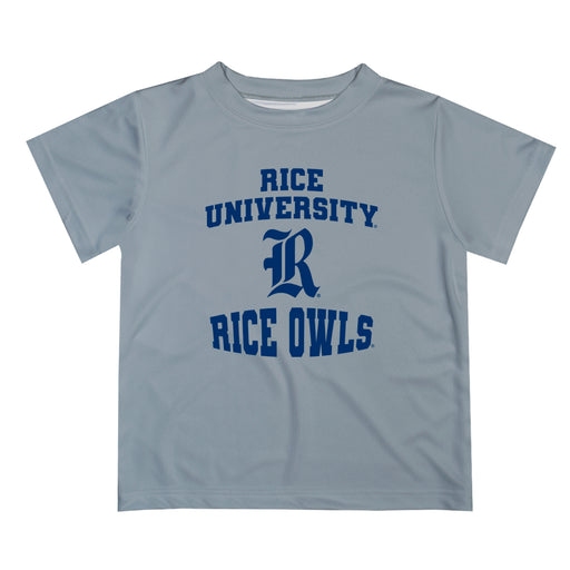 Rice University Owls Vive La Fete Boys Game Day V3 Gray Short Sleeve Tee Shirt