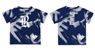 Rice University Owls Vive La Fete Boys Game Day Blue Short Sleeve Tee Paint Brush - Vive La Fête - Online Apparel Store