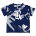 Rice University Owls Vive La Fete Boys Game Day Blue Short Sleeve Tee Paint Brush