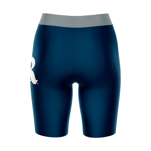 Rice Owls Vive La Fete Game Day Logo on Thigh and Waistband Blue and Gray Women Bike Short 9 Inseam - Vive La Fête - Online Apparel Store
