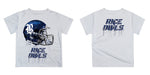 Rice University Owls Original Dripping Football Helmet White T-Shirt by Vive La Fete - Vive La Fête - Online Apparel Store