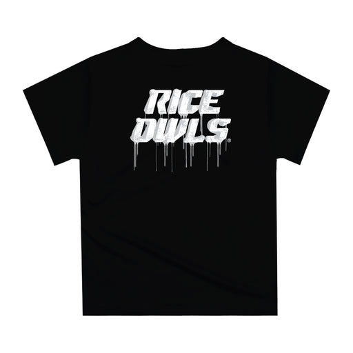 Rice University Owls Original Dripping Football Helmet Black T-Shirt by Vive La Fete - Vive La Fête - Online Apparel Store
