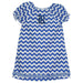 Rice Ruffle Chevron A Line Dress Short Sleeve - Vive La Fête - Online Apparel Store