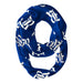 Rice All Over Logo Blue Infinity Scarf