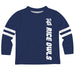 Rice Owls Stripes Blue Long Sleeve Tee Shirt - Vive La Fête - Online Apparel Store