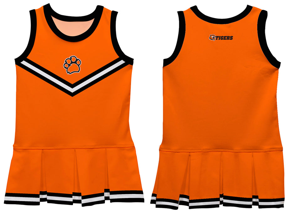 Rochester Institute of Technology Tigers Vive La Fete Game Day Orange Sleeveless Youth Cheerleader Dress - Vive La Fête - Online Apparel Store