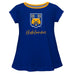 UC Riverside The Highlanders UCR Vive La Fete Girls Game Day Short Sleeve Blue Top with School Mascot and Name - Vive La Fête - Online Apparel Store