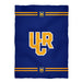 UC Riverside The Highlanders UCR Vive La Fete Game Day Soft Premium Fleece Blue Throw Blanket 40" x 58” Logo and Stripes - Vive La Fête - Online Apparel Store