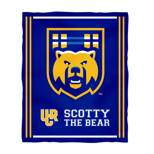 Riverside Highlanders UCR Vive La Fete Kids Game Day Blue Plush Soft Minky Blanket 36 x 48 Mascot