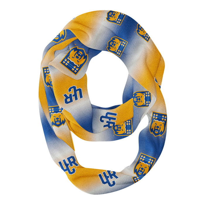 Riverside Highlanders UCR Vive La Fete All Over Logo Game Day Collegiate Women Ultra Soft Knit Infinity Scarf