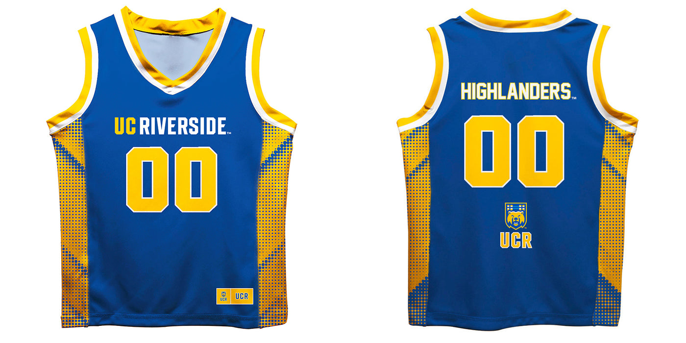 Riverside Highlanders UCR Vive La Fete Game Day Blue Boys Fashion Basketball Top - Vive La Fête - Online Apparel Store