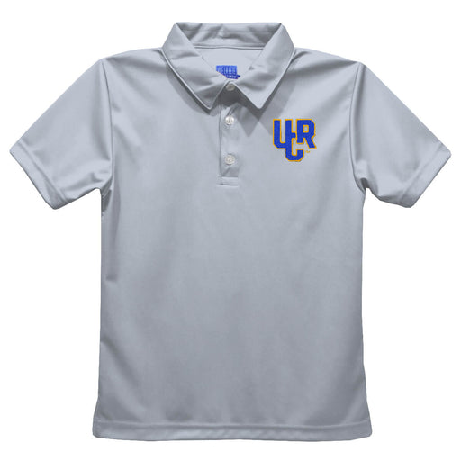 Riverside Highlanders UCR Embroidered Gray Short Sleeve Polo Box Shirt