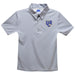 Riverside Highlanders UCR Embroidered Gray Stripes Short Sleeve Polo Box Shirt