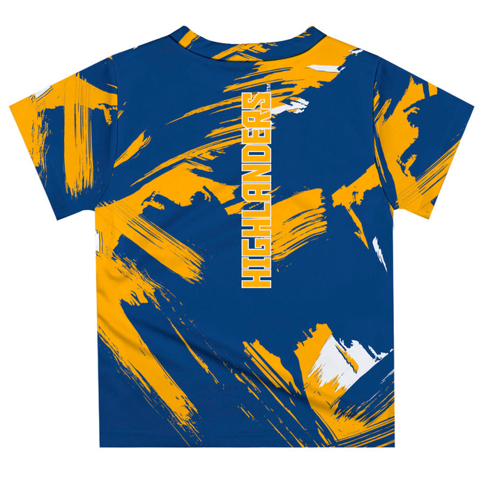 Riverside Highlanders UCR Vive La Fete Boys Game Day Blue Short Sleeve Tee Paint Brush - Vive La Fête - Online Apparel Store
