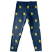 Rochester Yellowjackets Leggings Blue All Over Logo - Vive La Fête - Online Apparel Store