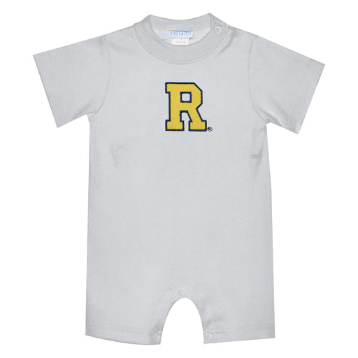 Rochester Yellowjackets Embroidered White Knit Short Sleeve Boys Romper