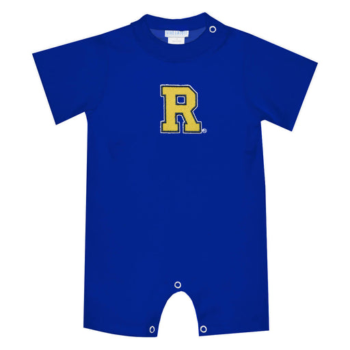 Rochester Yellowjackets Embroidered Royal Knit Short Sleeve Boys Romper