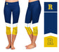 Rochester Yellowjackets Vive La Fete Game Day Collegiate Ankle Color Block Girls Blue Gold Capri Leggings - Vive La Fête - Online Apparel Store
