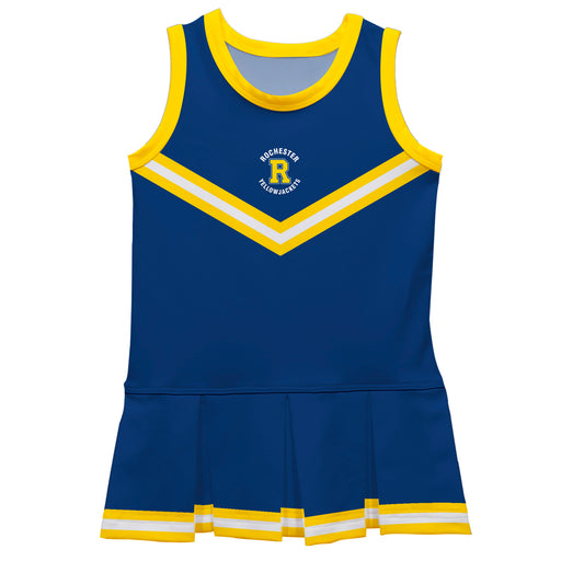 Rochester Yellowjackets Vive La Fete Game Day Blue Sleeveless Cheerleader Dress