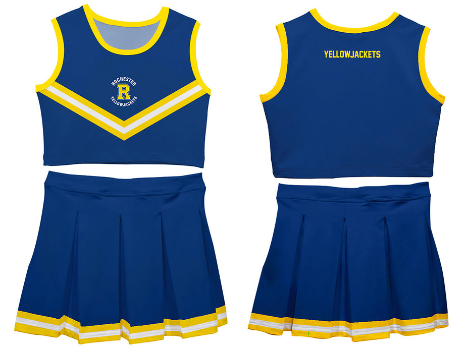 Rochester Yellowjackets Vive La Fete Game Day Blue Sleeveless Cheerleader Set - Vive La Fête - Online Apparel Store