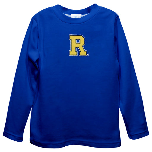 Rochester Yellowjackets Embroidered Royal knit Long Sleeve Boys Tee Shirt