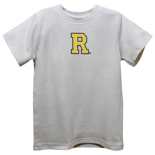 Rochester Yellowjackets Embroidered White Knit Short Sleeve Boys Tee Shirt