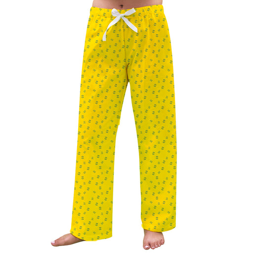 Rochester Yellowjackets Vive La Fete Game Day All Over Logo Women Yellow Lounge Pants