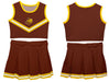 Rowan Profs Vive La Fete Game Day Brown Sleeveless Cheerleader Set - Vive La Fête - Online Apparel Store