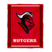 Rutgers State University Scarlet Knights Vive La Fete Kids Game Day Red Plush Soft Minky Blanket 36 x 48 Mascot